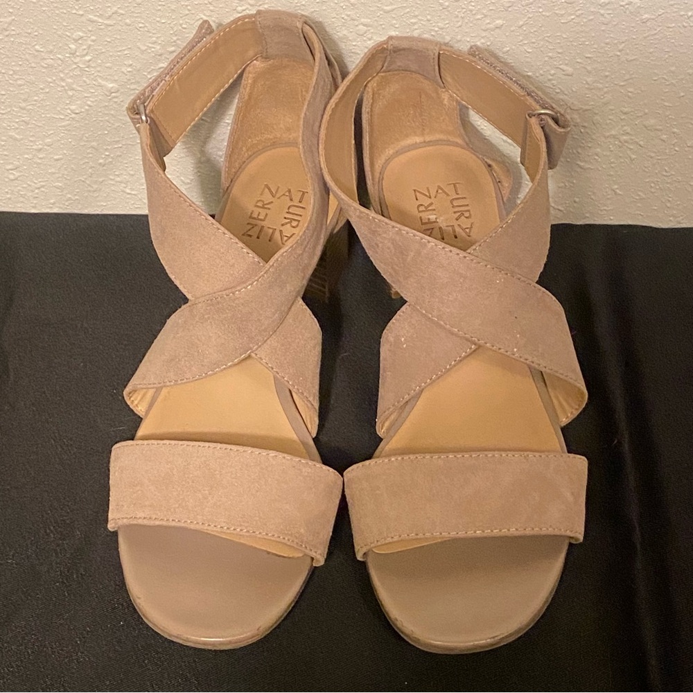 Naturalizer Womens Adele Fabric Open Toe Casual Strappy Sandals Size 8